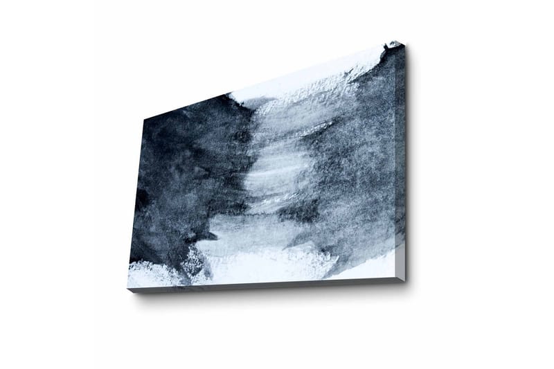 Canvastavla - Abstrakt komposition med mörka och ljusa nyanser - Mörkblå / Vit / Grå - Inredning - Tavlor & konst - Canvastavlor