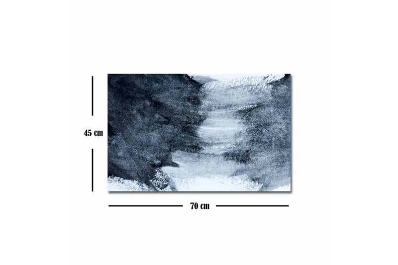 Canvastavla - Abstrakt komposition med mörka och ljusa nyanser - Mörkblå / Vit / Grå - Inredning - Tavlor & konst - Canvastavlor