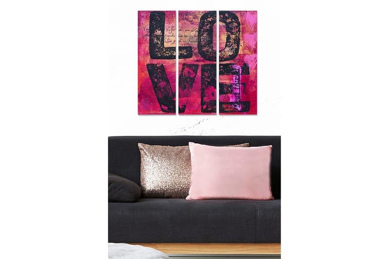 Canvastavla Animal 3-pack Flerfärgad - 20x50 cm - Inredning - Tavlor & konst - Canvastavlor