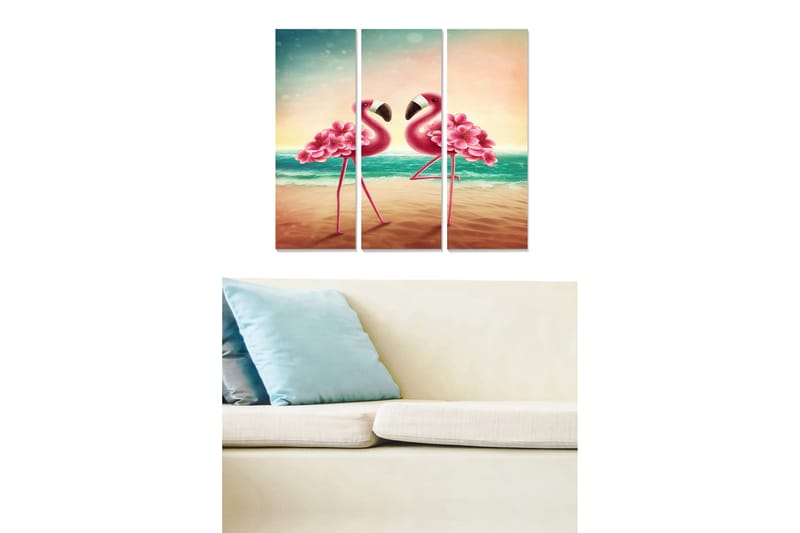 Canvastavla Animal 3-pack Flerfärgad - 20x50 cm - Inredning - Tavlor & konst - Canvastavlor
