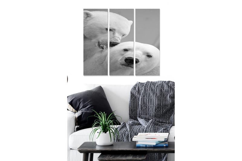Canvastavla Animal 3-pack Flerfärgad - 20x50 cm - Inredning - Tavlor & konst - Canvastavlor