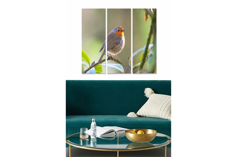 Canvastavla Animal 3-pack Flerfärgad - 20x50 cm - Inredning - Tavlor & konst - Canvastavlor