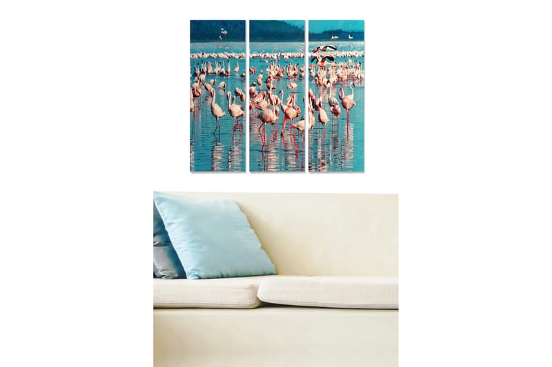 Canvastavla Animal 3-pack Flerfärgad - 20x50 cm - Inredning - Tavlor & konst - Canvastavlor