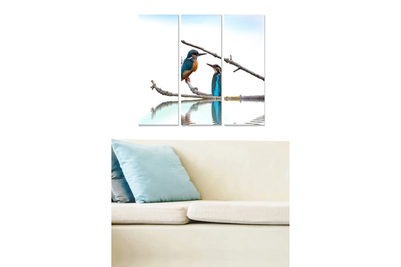 Canvastavla Animal 3-pack Flerfärgad - 20x50 cm - Inredning - Tavlor & konst - Canvastavlor