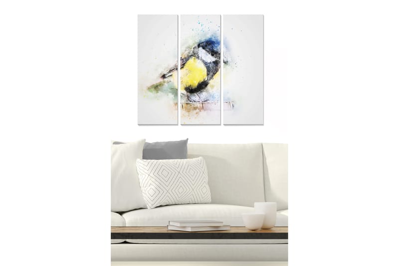 Canvastavla Animal 3-pack Flerfärgad - 20x50 cm - Inredning - Tavlor & konst - Canvastavlor