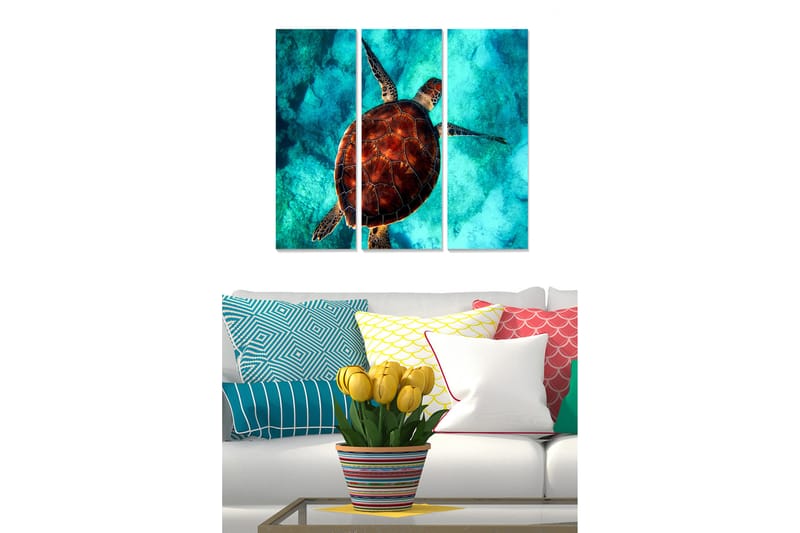 Canvastavla Animal 3-pack Flerfärgad - 20x50 cm - Inredning - Tavlor & konst - Canvastavlor
