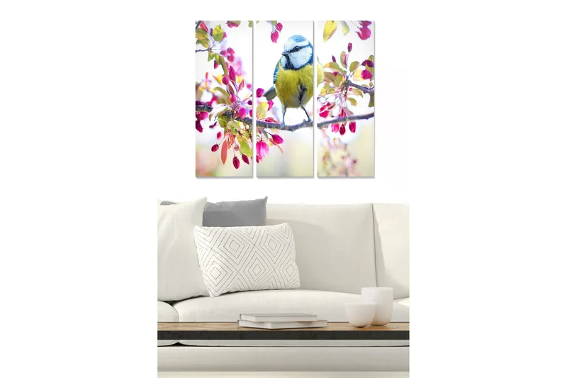 Canvastavla Animal 3-pack Flerfärgad - 20x50 cm - Inredning - Tavlor & konst - Canvastavlor