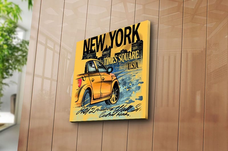 Canvastavla Animal Flerfärgad - 45x45 cm - Inredning - Tavlor & konst - Canvastavlor