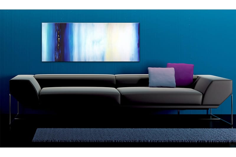 Canvastavla Blå vätska 100x40 cm - Artgeist sp. z o. o. - Inredning - Tavlor & konst - Canvastavlor