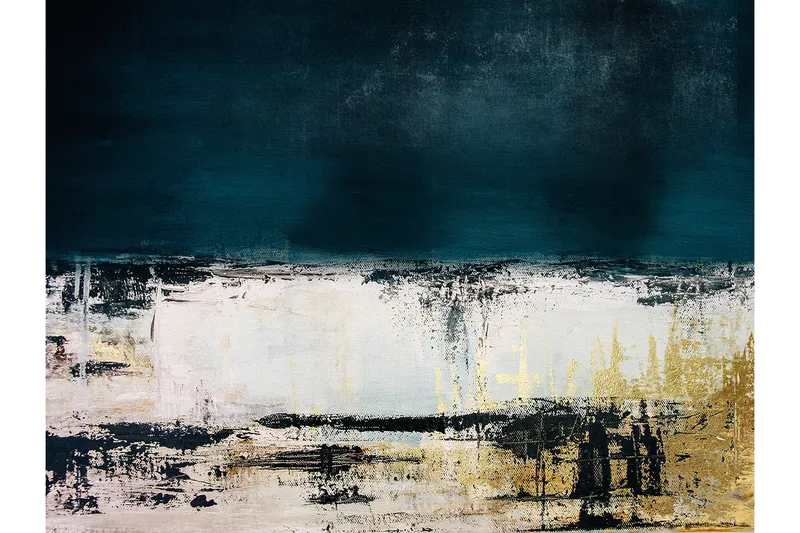 Canvastavla Blue Abstract, 80x120 cm