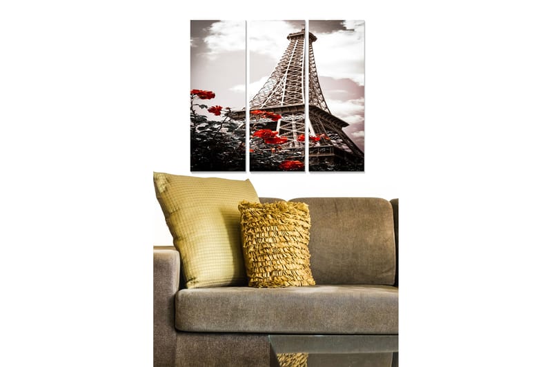 Canvastavla City 3-pack Flerfärgad - 20x50 cm - Inredning - Tavlor & konst - Canvastavlor