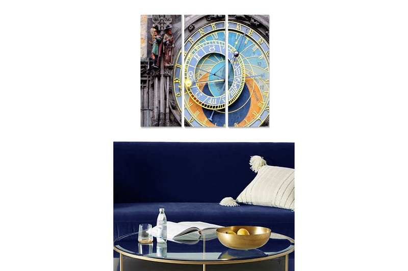 Canvastavla City 3-pack Flerfärgad, 20x50 cm