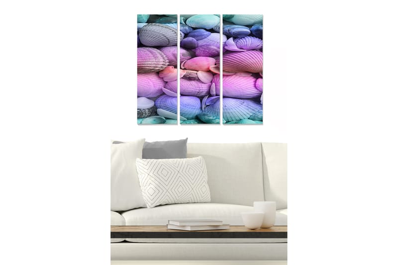 Canvastavla Colorful 3-pack Flerfärgad - 20x50 cm - Inredning - Tavlor & konst - Canvastavlor