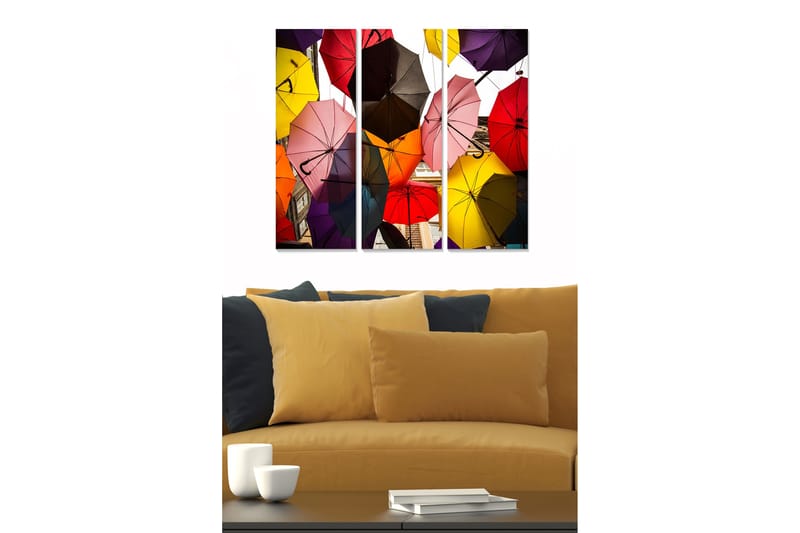 Canvastavla Colorful 3-pack Flerfärgad, 20x50 cm