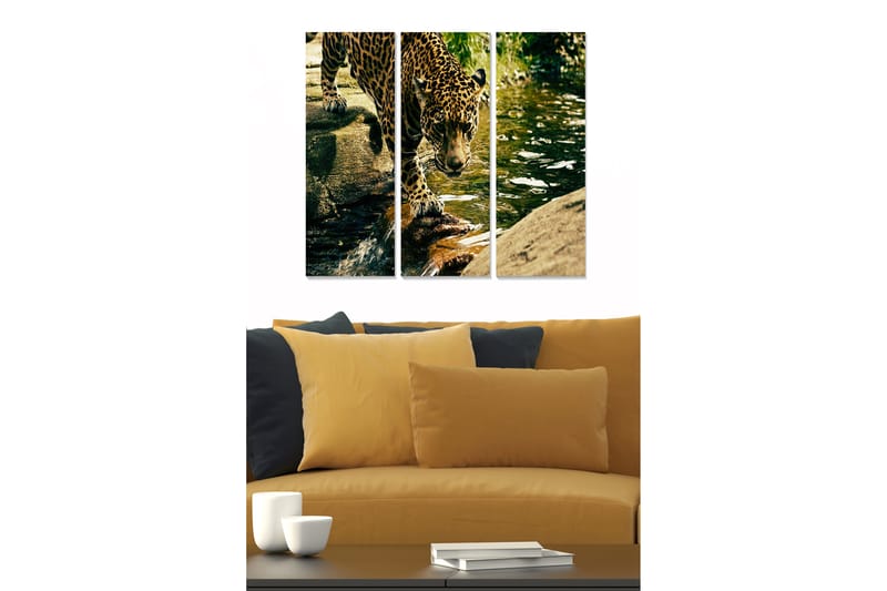 Canvastavla Colorful 3-pack Flerfärgad - 20x50 cm - Inredning - Tavlor & konst - Canvastavlor