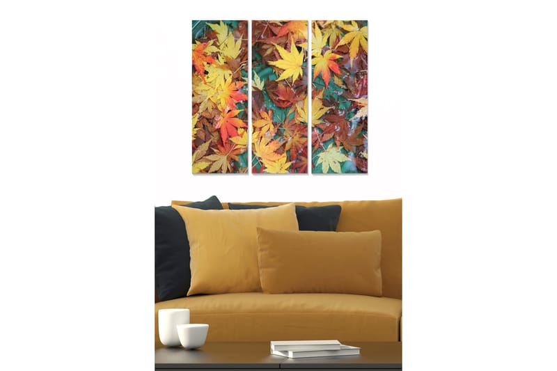 Canvastavla Colorful 3-pack Flerfärgad - 20x50 cm - Inredning - Tavlor & konst - Canvastavlor