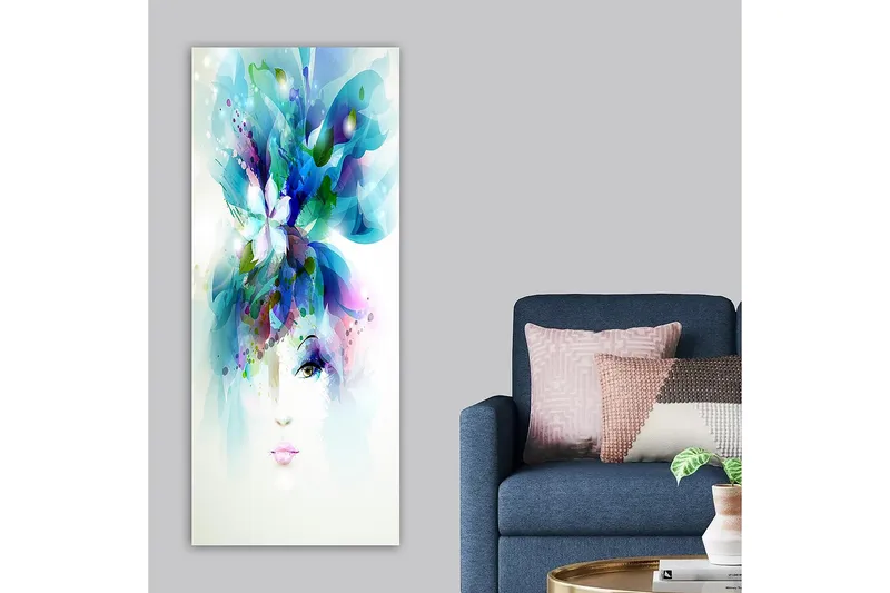 Canvastavla DKY Abstract & Fractals Flerfärgad - 50x120 cm - Inredning - Tavlor & konst - Canvastavlor