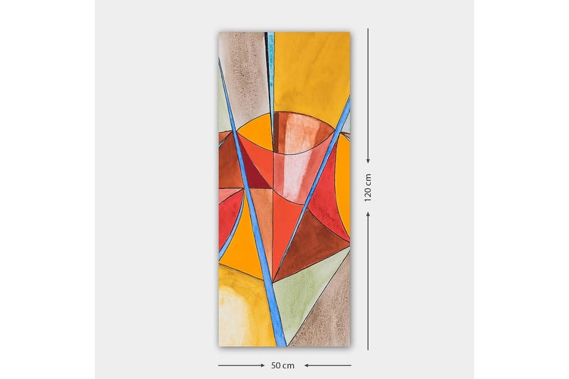 Canvastavla DKY Abstract & Fractals Flerfärgad - 50x120 cm - Inredning - Tavlor & konst - Canvastavlor