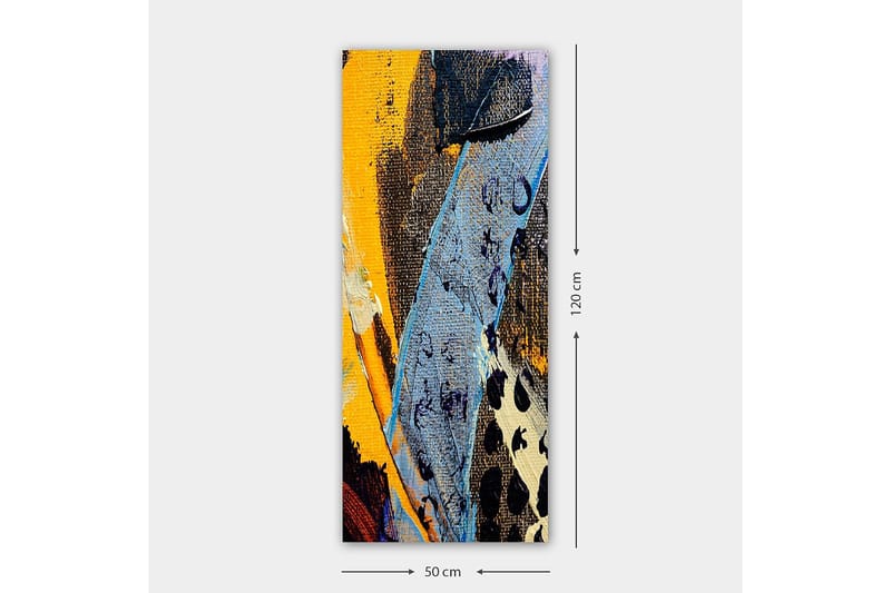 Canvastavla DKY Abstract & Fractals Flerfärgad - 50x120 cm - Inredning - Tavlor & konst - Canvastavlor