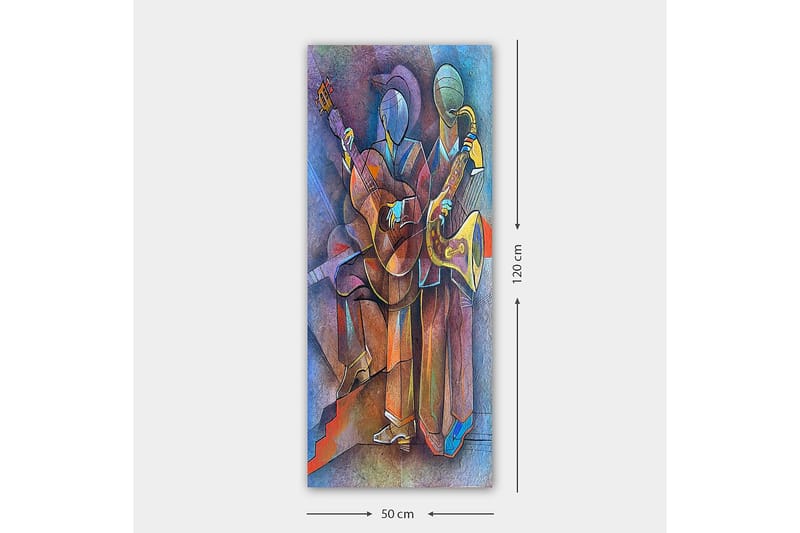 Canvastavla DKY Abstract & Fractals Flerfärgad - 50x120 cm - Inredning - Tavlor & konst - Canvastavlor