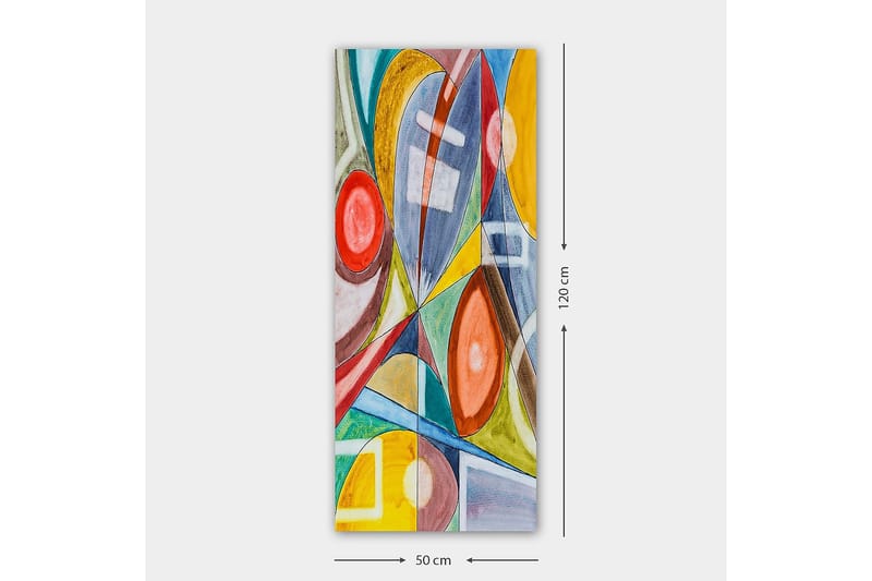Canvastavla DKY Abstract & Fractals Flerfärgad - 50x120 cm - Inredning - Tavlor & konst - Canvastavlor