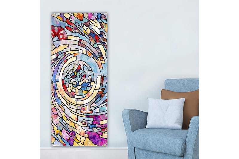 Canvastavla DKY Abstract & Fractals Flerfärgad - 50x120 cm - Inredning - Tavlor & konst - Canvastavlor