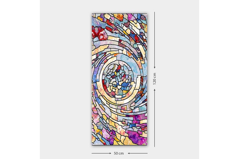 Canvastavla DKY Abstract & Fractals Flerfärgad - 50x120 cm - Inredning - Tavlor & konst - Canvastavlor