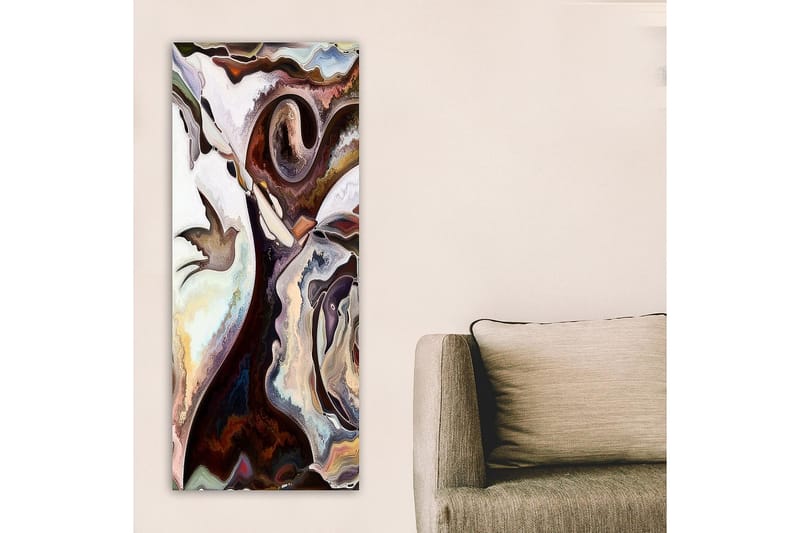 Canvastavla DKY Abstract & Fractals Flerfärgad - 50x120 cm - Inredning - Tavlor & konst - Canvastavlor