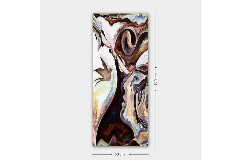 Canvastavla DKY Abstract & Fractals Flerfärgad - 50x120 cm - Inredning - Tavlor & konst - Canvastavlor
