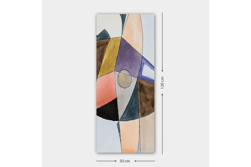Canvastavla DKY Abstract & Fractals Flerfärgad - 50x120 cm - Inredning - Tavlor & konst - Canvastavlor
