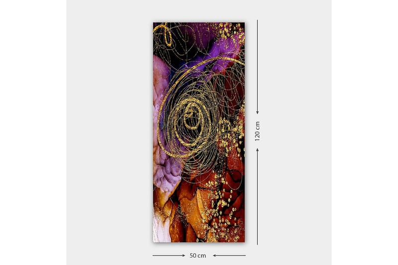 Canvastavla DKY Abstract & Fractals Flerfärgad - 50x120 cm - Inredning - Tavlor & konst - Canvastavlor