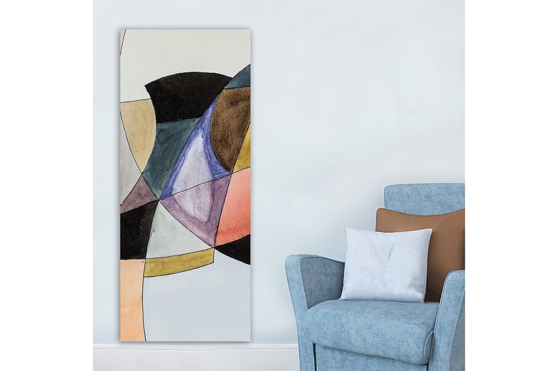Canvastavla DKY Abstract & Fractals Flerfärgad - 50x120 cm - Inredning - Tavlor & konst - Canvastavlor