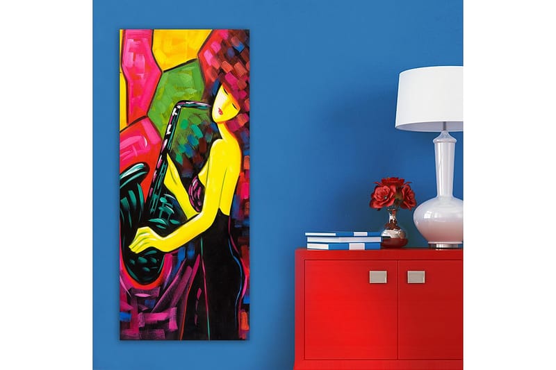 Canvastavla DKY Abstract & Fractals Flerfärgad - 50x120 cm - Inredning - Tavlor & konst - Canvastavlor