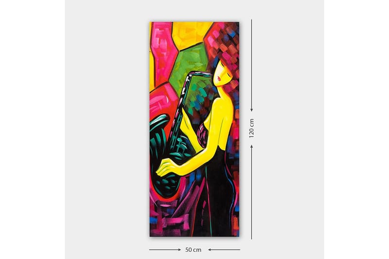 Canvastavla DKY Abstract & Fractals Flerfärgad - 50x120 cm - Inredning - Tavlor & konst - Canvastavlor