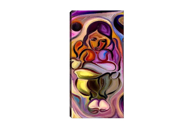Canvastavla DKY Abstract & Fractals Flerfärgad - 50x120 cm - Inredning - Tavlor & konst - Canvastavlor