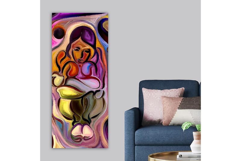 Canvastavla DKY Abstract & Fractals Flerfärgad - 50x120 cm - Inredning - Tavlor & konst - Canvastavlor