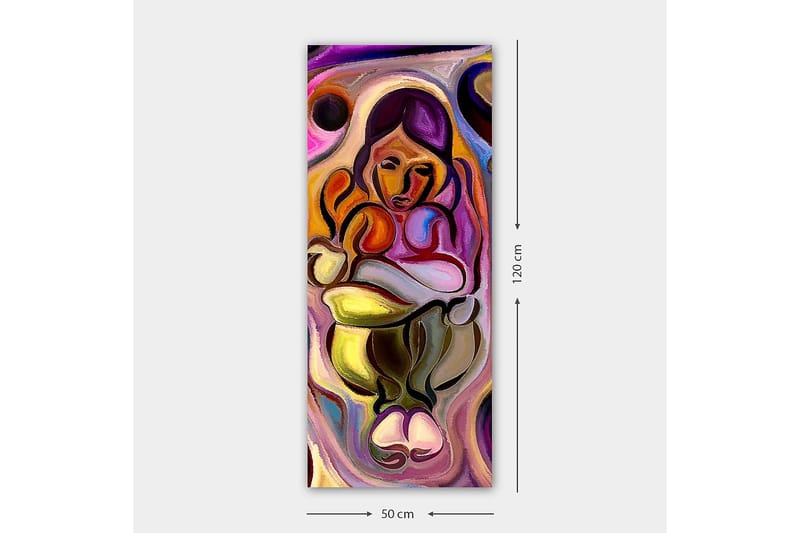 Canvastavla DKY Abstract & Fractals Flerfärgad - 50x120 cm - Inredning - Tavlor & konst - Canvastavlor
