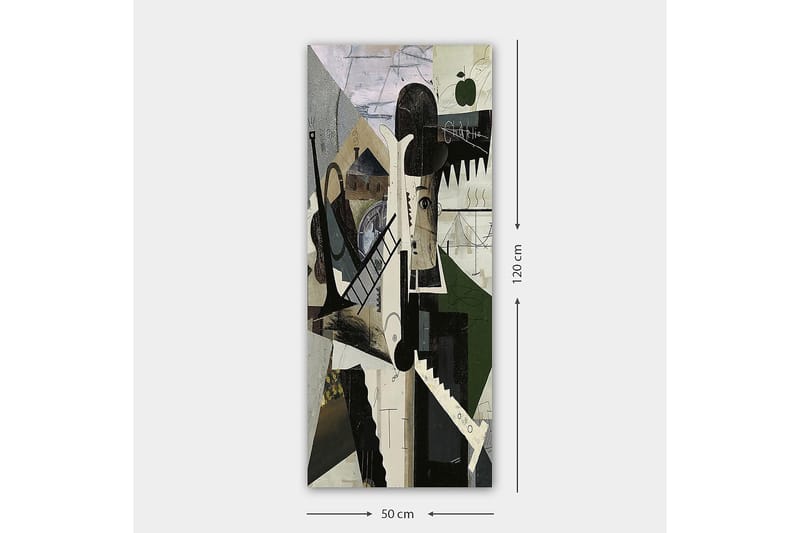 Canvastavla DKY Abstract & Fractals Flerfärgad - 50x120 cm - Inredning - Tavlor & konst - Canvastavlor