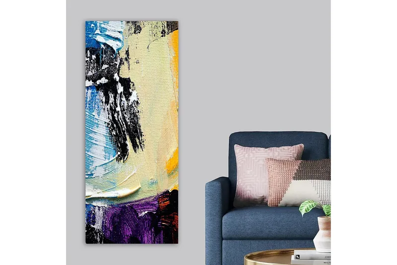 Canvastavla DKY Abstract & Fractals Flerfärgad - 50x120 cm - Inredning - Tavlor & konst - Canvastavlor