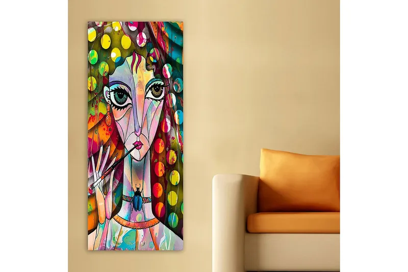 Canvastavla DKY Abstract & Fractals Flerfärgad - 50x120 cm - Inredning - Tavlor & konst - Canvastavlor