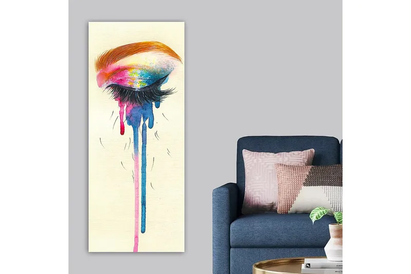 Canvastavla DKY Abstract & Fractals Flerfärgad - 50x120 cm - Inredning - Tavlor & konst - Canvastavlor