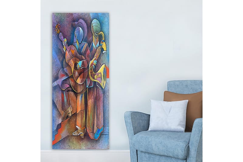 Canvastavla DKY Abstract & Fractals Flerfärgad - 50x120 cm - Inredning - Tavlor & konst - Canvastavlor