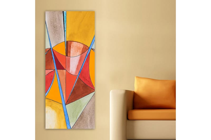 Canvastavla DKY Abstract & Fractals Flerfärgad - 50x120 cm - Inredning - Tavlor & konst - Canvastavlor