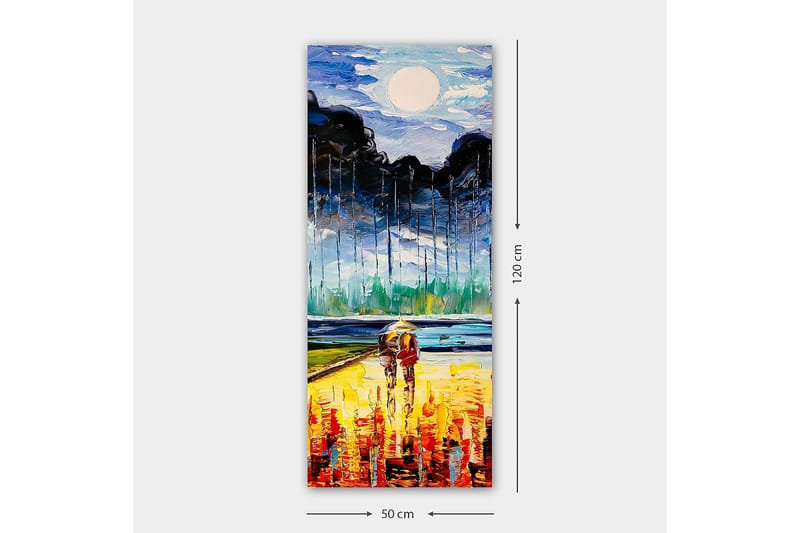 Canvastavla DKY Abstract & Fractals Flerfärgad - 50x120 cm - Inredning - Tavlor & konst - Canvastavlor