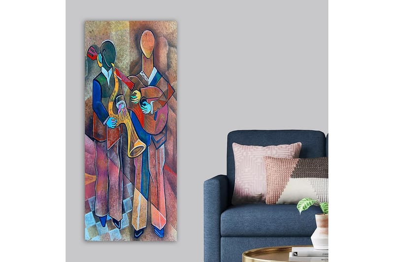 Canvastavla DKY Abstract & Fractals Flerfärgad - 50x120 cm - Inredning - Tavlor & konst - Canvastavlor