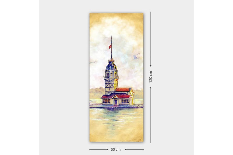 Canvastavla DKY Cities & Countries Flerfärgad - 50x120 cm - Inredning - Tavlor & konst - Canvastavlor