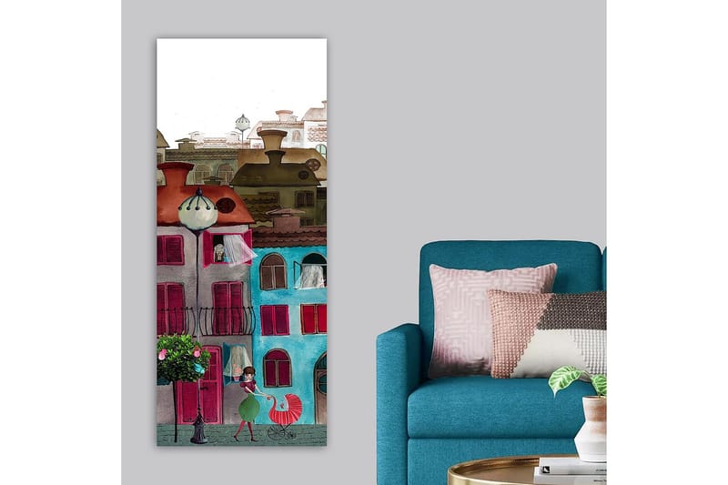 Canvastavla DKY Cities & Countries Flerfärgad - 50x120 cm - Inredning - Tavlor & konst - Canvastavlor