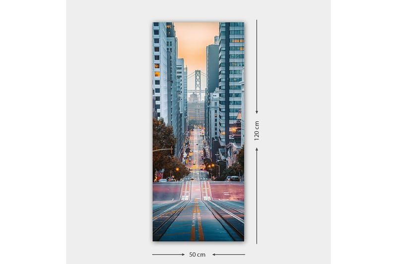 Canvastavla DKY Cities & Countries Flerfärgad - 50x120 cm - Inredning - Tavlor & konst - Canvastavlor