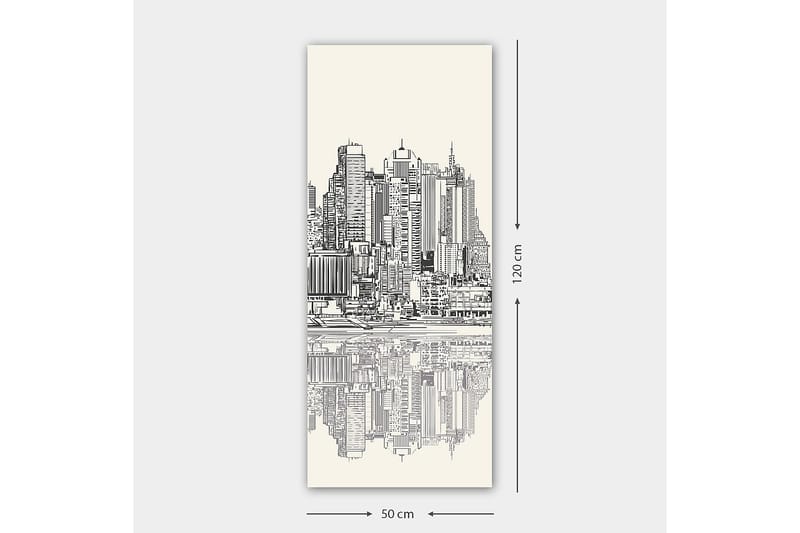 Canvastavla DKY Cities & Countries Flerfärgad - 50x120 cm - Inredning - Tavlor & konst - Canvastavlor