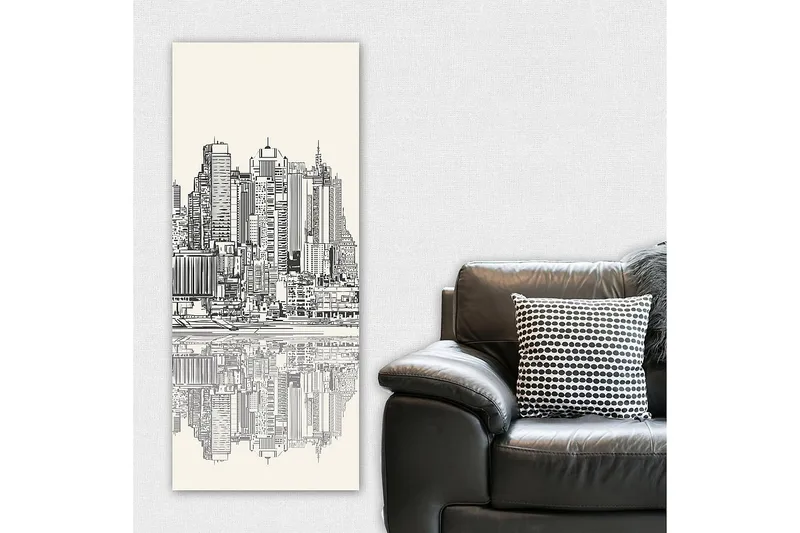 Canvastavla DKY Cities & Countries Flerfärgad - 50x120 cm - Inredning - Tavlor & konst - Canvastavlor